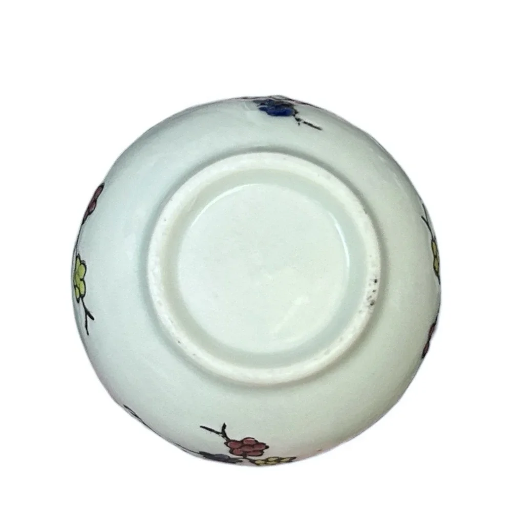 2 EBROS GIFT Sake/Tea Cups Flying White Cranes Red Moon Night Sky Asian Ceramic